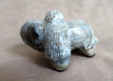 Native Zuni Picasso Marble Buffalo Carving fetish by Freddie Leekya C4777
