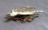 Native Zuni Antler Large Sea Turtle Fetish Carving by Ruben Najera C4669