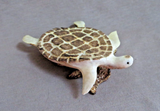 Native Zuni Antler Large Sea Turtle Fetish Carving by Ruben Najera C4669