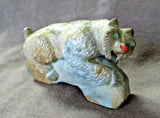 Native American Zuni Zuni Rock Bobcat fetish Carving by Freddie Leekya C3926