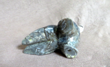 Native Zuni Picasso Marble Seal w Ball fetish Carving  by Freddie Leekya C4550