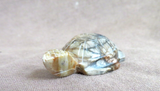 Native Zuni Picasso Marble Turtle Fetish Carving by Kenny Chavez - C4593