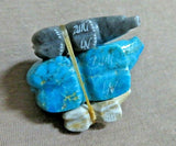 Zuni Turquois, Jasper &  Fluorite Bear Unity Trio by LaVies Natewa C3715