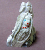 Zuni Amazing Serpentine Corn Maidens by Master Carver Derrick Kaamasee C0583