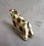Native Zuni Antler Adorable Pig W Apple Fetish Carving by Ruben Najera C4248