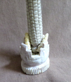 Native Zuni Antler Corn Maiden w Offering Fetish Carving by Mike Tucson C4513