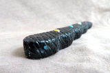 Native American Large Zuni Jet Rattlesnake Fetish by Jonathan Shack - C4102