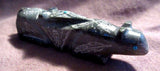 Zuni Banded Serpentie Mt. Lion Fetish w/ Etched Designs by Adrian Cachini C0745