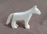Native Zuni Fishrock Wolf Carving Fetish by Jesus Espino  - C4576