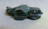 Native Zuni Black Marble Lucky Elephant Fetish Carving by Calvert Bowannie C3911