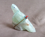 Native Zuni Mexican Fluorite Eagle Fetish Carving by Daryl Shack - C4599