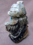 Zuni Museum Quality Picasso Marble Eagle Kachina Fetish by Mike Sanchez - C0447