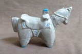 Zuni Zuni Rock Horse w Saddle Carving fetish by Freddie Leekya C4310