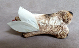 Native American Zuni Antler Adorable Pig w/ Rocks Fetish by Ruben Najera C4125