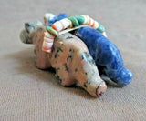 Zuni Sodalite, Jasper & Dolomite Mountain Lion Unity Trio by LaVies Natewa C3610