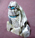 Zuni Amazing Serpentine Corn Maidens by Master Carver Derrick Kaamasee C0583
