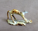 Native Zuni Antler Mini Stalking Cheetah Fetish Carving by Ruben Najera C4508