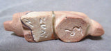 Native Zuni Sandstone Badger w/Bundle Fetish by Elroy Pablito  - C2277