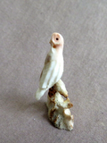 Amazing Native Zuni Antler Mini Owl Fetish Carving by Ruben Najera C4465