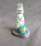 Native Zuni Antler Tableta Maiden with Offering Fetish By Carl Etsate C4327