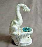 Zuni Game of Thrones Antler XL Dragon w/ offering Fetish by Scott Garnaat C3453