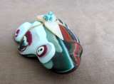 Native Zuni Large Surfite  Frog Fetish by Leland Boone & Daphne Quam C4100