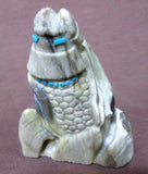 Zuni Amazing Serpentine Corn Maidens by Master Carver Derrick Kaamasee C0583