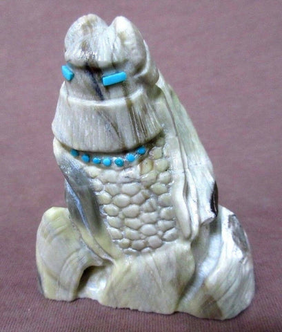 Zuni Amazing Serpentine Corn Maidens by Master Carver Derrick Kaamasee C0583