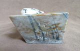 Native Zuni Mother of Pearl Large 2 Sided Maiden Fetish by Gloria Chattin C4568