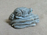 Native Zuni  Jasper Beaver on dam Fetish Carving by Scott Garnaat C3753