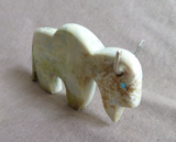 Zuni Jasper Buffalo Fetish Carving W Heartline by Bernard Laiwakete C4447