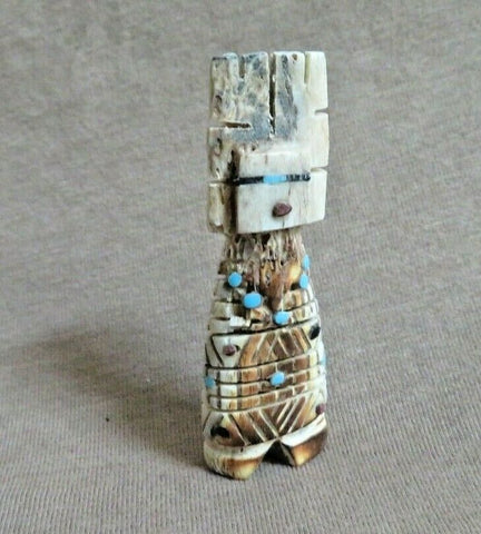 Native Zuni Mini Antler Tableta Maiden Fetish By Carl Etsate C3760