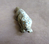 Native Zuni Serpentine Wolf Fetish Carving by Lance Cheama - C4329