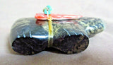 Native Zuni Black & Gold Glass Bobcat Fetish by Leland Boone & Daphne Quam C3547