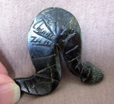 Zuni Serpentine Rattlesnake Fetish by Lance Cheama - C0475
