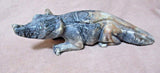 Native Zuni Extra Large Picasso Marble Badger Fetish by Tony Mackel  - C2341