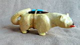 Native Zuni Zuni Rock Mountain Lion Carving fetish by Freddie Leekya C3582