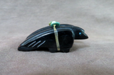 Native Zuni Black Marble Raven Duo Fetish Carving by  LaVies Natewa C4147