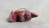 Zuni Pipestone & Shell Armadillo Fetish Carving by Darrin Boone  C4501
