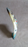 Native Zuni Mother of Pearl Large 2 Sided Maiden Fetish by Gloria Chattin C4395