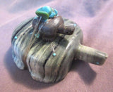 Zuni Serpentine Turtle with Baby Fetish by Farlan Quam - C0216