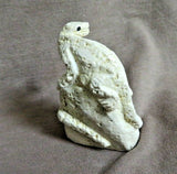 Native Zuni Fossilized Stone Lizard Fetish Carving by Scott Garnaat C3810