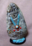 Zuni Picasso Marble Double Corn Maiden Fetish by Vickie Quandelacy - C1073