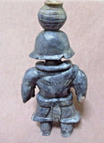 Zuni Museum Quality Picasso Marble Warrior w/ Olla  by Herbert Him Jr. C1681