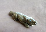 Native Zuni Serpentine Wolf Fetish Carving by Lance Cheama - C4329