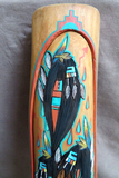 Hopi Hand Carved Wood Painting - 6 Long Hair Kachinas by Jacob Warner  HP90