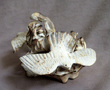 Native Zuni Large Antler Eagle Duo Fetish Carving by Ruben Najera C4507