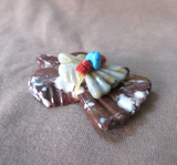 Zuni Wild Horse Turquoise & Jasper Dove Unity Duo Fetish by LaVies Natewa C4179
