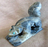 Zuni Amazing Picasso Marble Skunk by Master Carver Derrick Kaamasee C2769