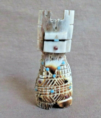 Native Zuni Mini Antler Tableta Maiden Fetish By Carl Etsate C3625